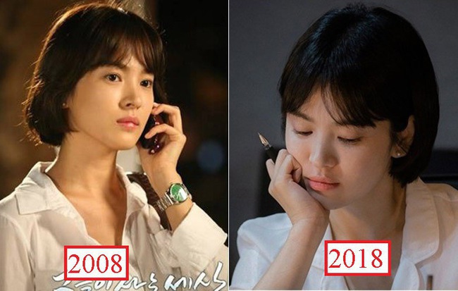 Vẫn biết Song Hye Kyo đẹp, nhưng đến độ để lại kiểu tóc 10 năm trước mà vẫn trẻ y nguyên thì thật khó tin