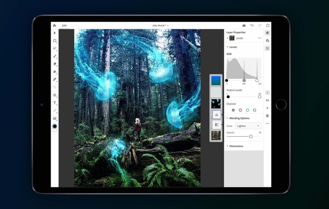 Adobe công bố Photoshop CC bản đầy đủ dành cho iPad vào năm 2019, có thể đồng bộ với desktop