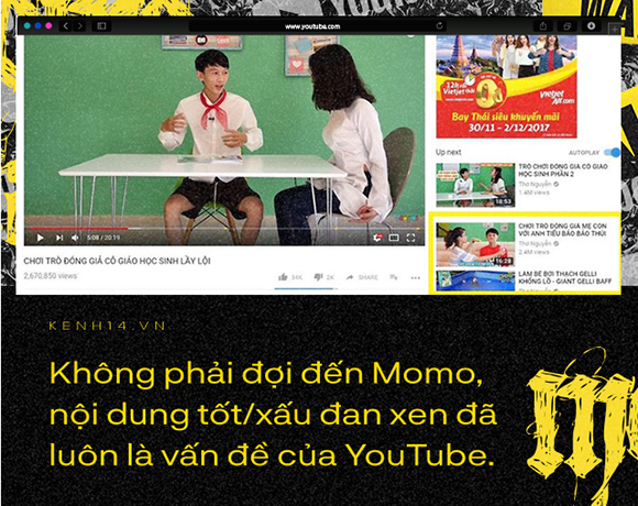 Cho trẻ xem YouTube một mình chẳng khác nào ném con mình vào tay những kẻ bệnh hoạn đã tạo ra Thử thách Momo