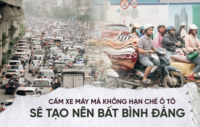 Chuyên gia và người dân nói về thí điểm cấm xe máy trên 2 tuyến đường ở Hà Nội: "Ô tô mới là nguyên nhân chính gây tắc đường, ô nhiễm"