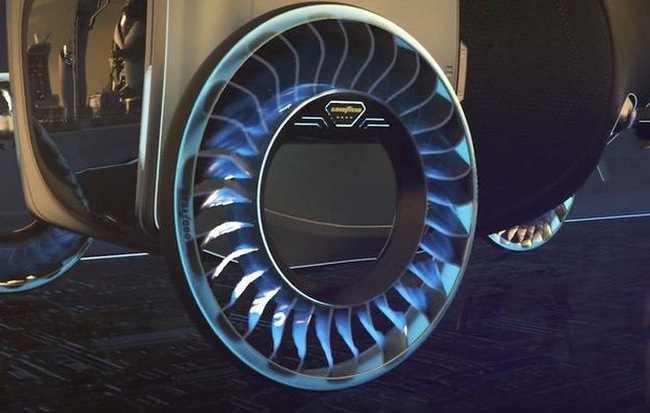 Độc đáo ý tưởng lốp xe kiêm cánh quạt, vừa là bánh xe đi trên mặt đất nhưng cũng có thể biến thành cánh quạt khi bay