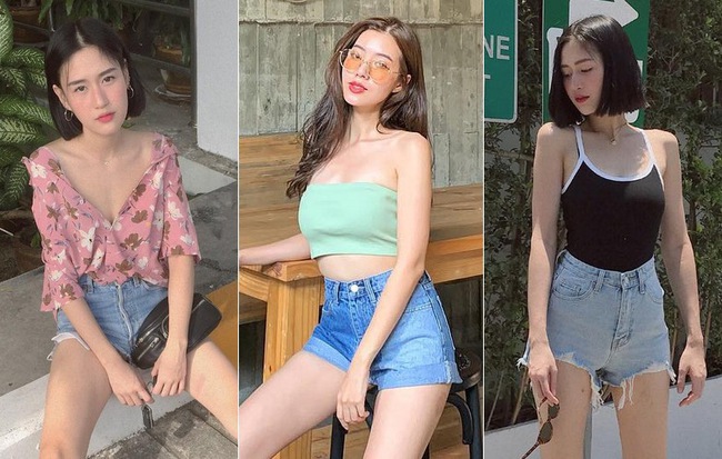 Chỉ 1 chiếc quần mà mix được tới 5 kiểu, jean shorts chính là item "đinh" của các nàng trong dịp nghỉ lễ