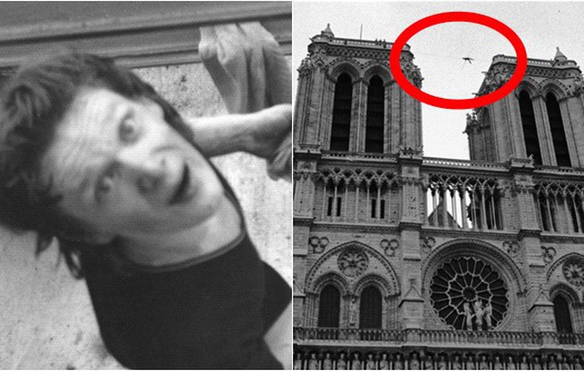 Trước khi bị ngọn lửa hung tàn nhấn chìm, ít ai biết Nhà thờ Đức Bà Paris từng chứng kiến màn đi dây huyền thoại qua 2 đỉnh tháp chuông