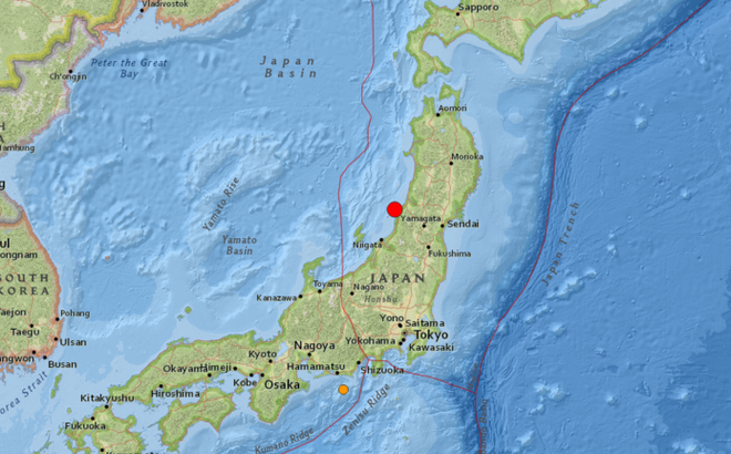 Động đất 6.8 độ ngoài khơi, Nhật Bản phát cảnh báo sóng thần 1m