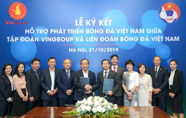 Vingroup bắt tay VFF, hỗ trợ phát triển bóng đá Việt Nam